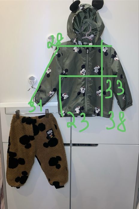 Зимова куртка пуховік Zara 80-86 штани теплі