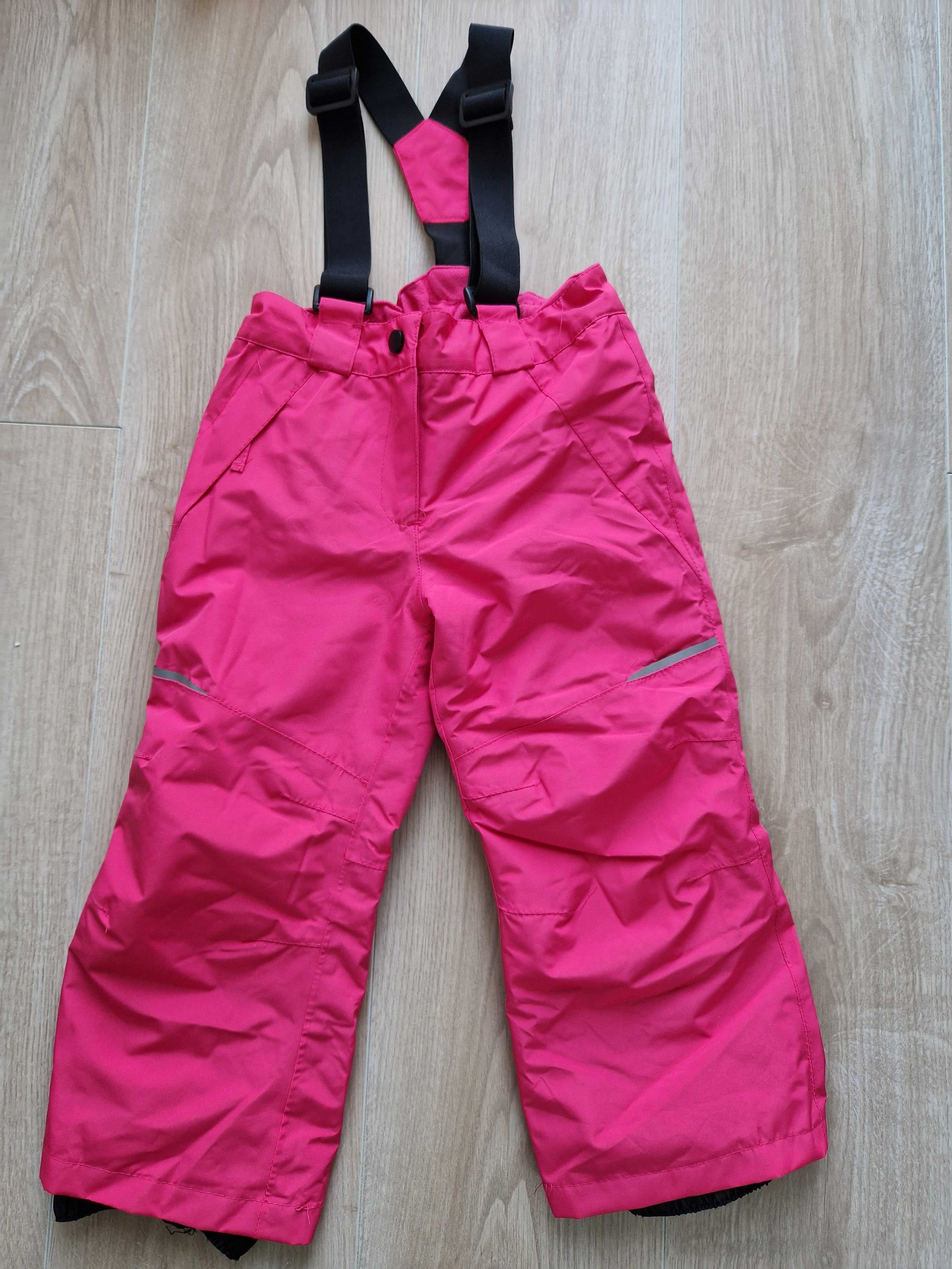 Nowe spodnie zimowe narciarskie dziewczęce 98/104