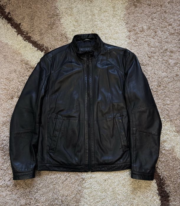 Шкіряна куртка Hugo Boss