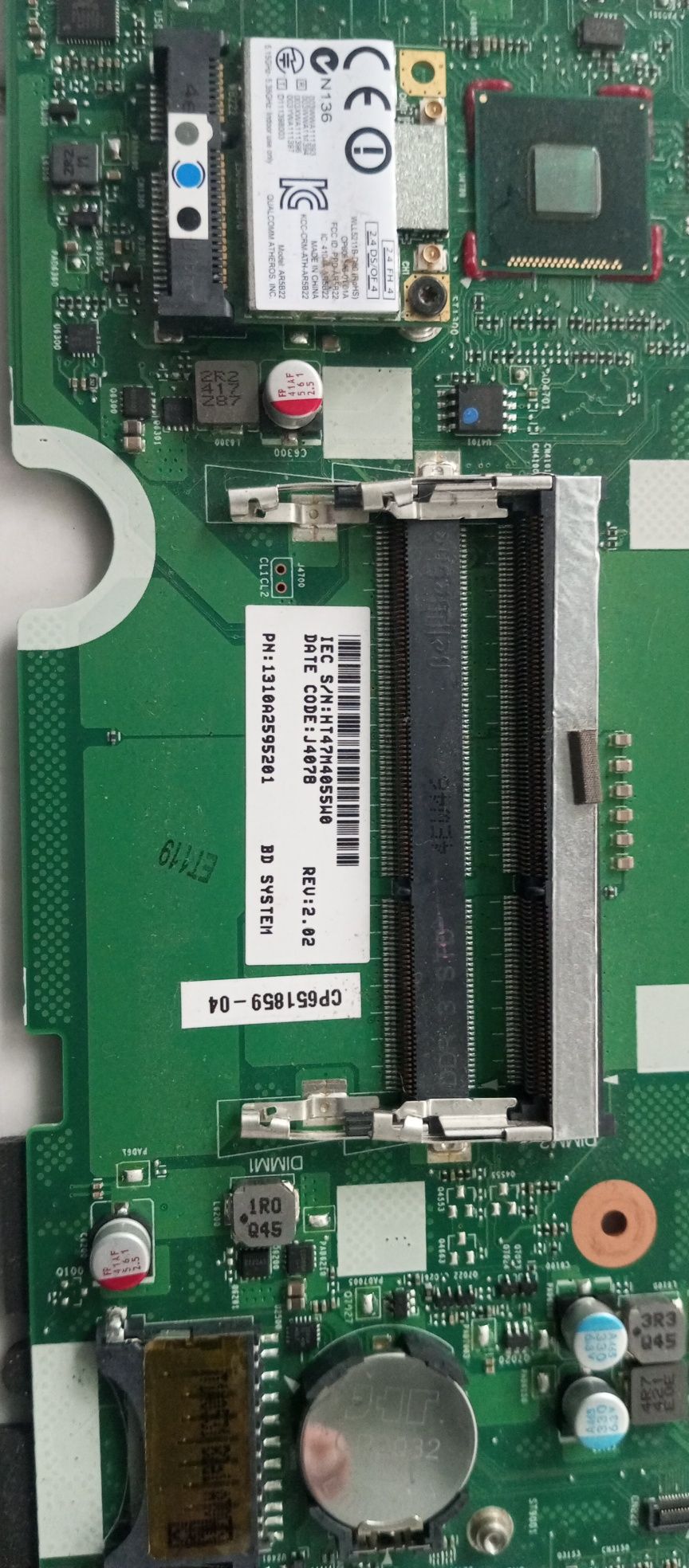 Fujitsu A514 A544
Материнська плата рабочая