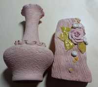 Декоративные глиняные вазочки