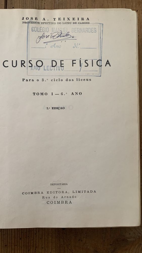 Curso de fisica - 6 ano