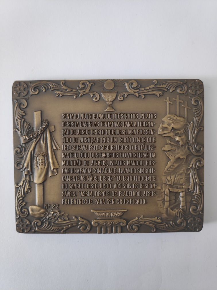 Medalhas Bronze - Cabral Antunes - Vida de Cristo