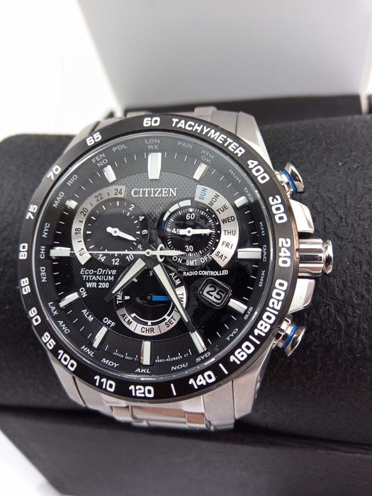 Титановые часы Citizen CB5908-57E радиоконтроль сапфир вечник(*дефект)