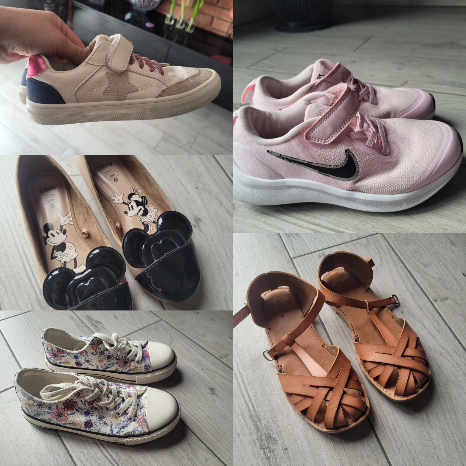 Paka buty dla dziewczynki nike zara okaidi