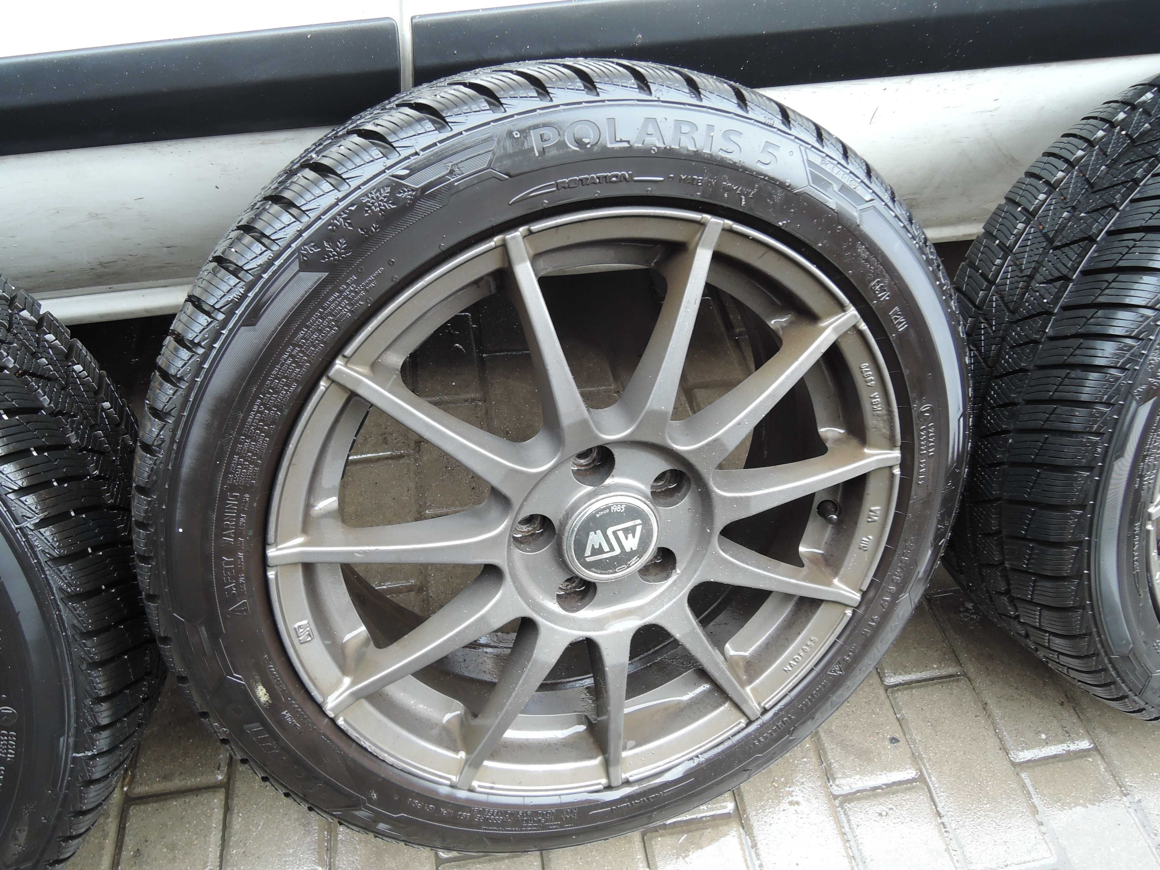 Felgi MSW 17 5x112 et 35  orginał opony zima nowe