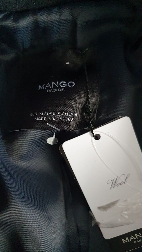 Nowy ciemno granatowy płaszcz MANGOO M (8)