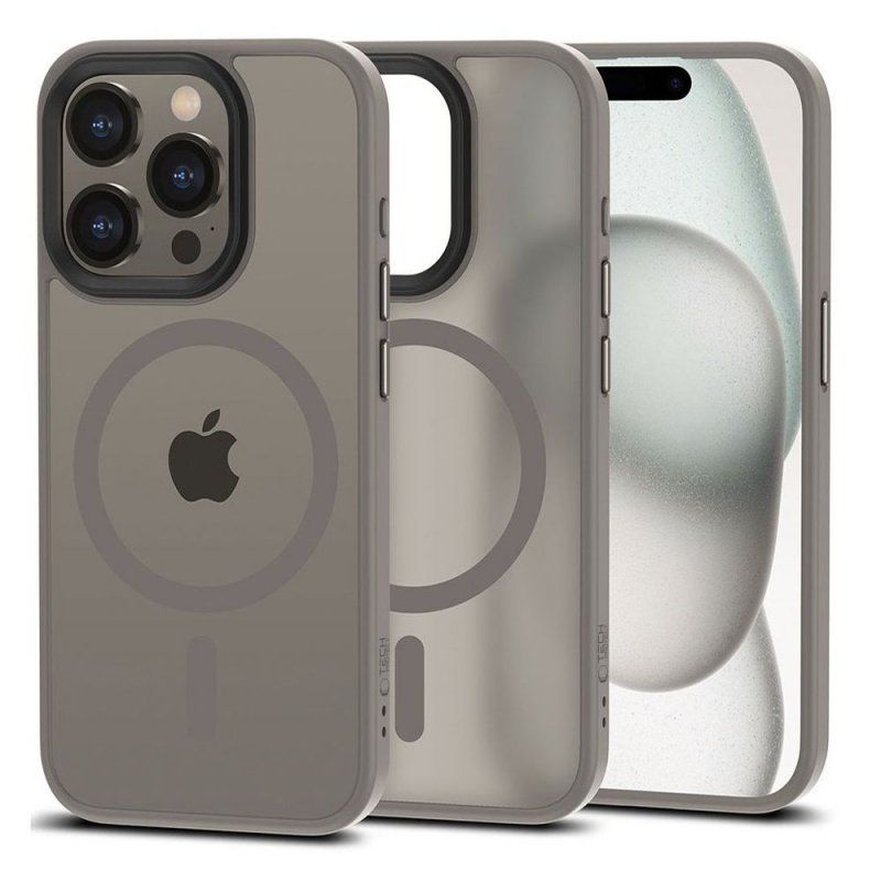 Etui Nakładka Tech-Protect Magmat Magsafe Iphone 15 Pro Matte Titanium