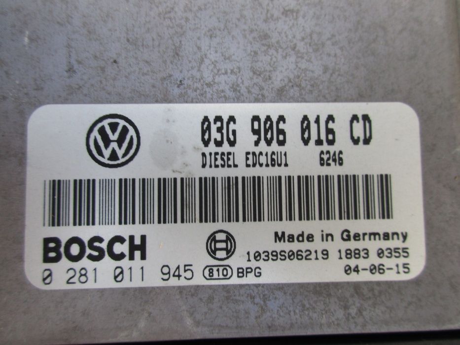 VW 2.0 TDI 1,9TDI 2.0 FSI 1,6 FSI komputer komputery sterownik silnika