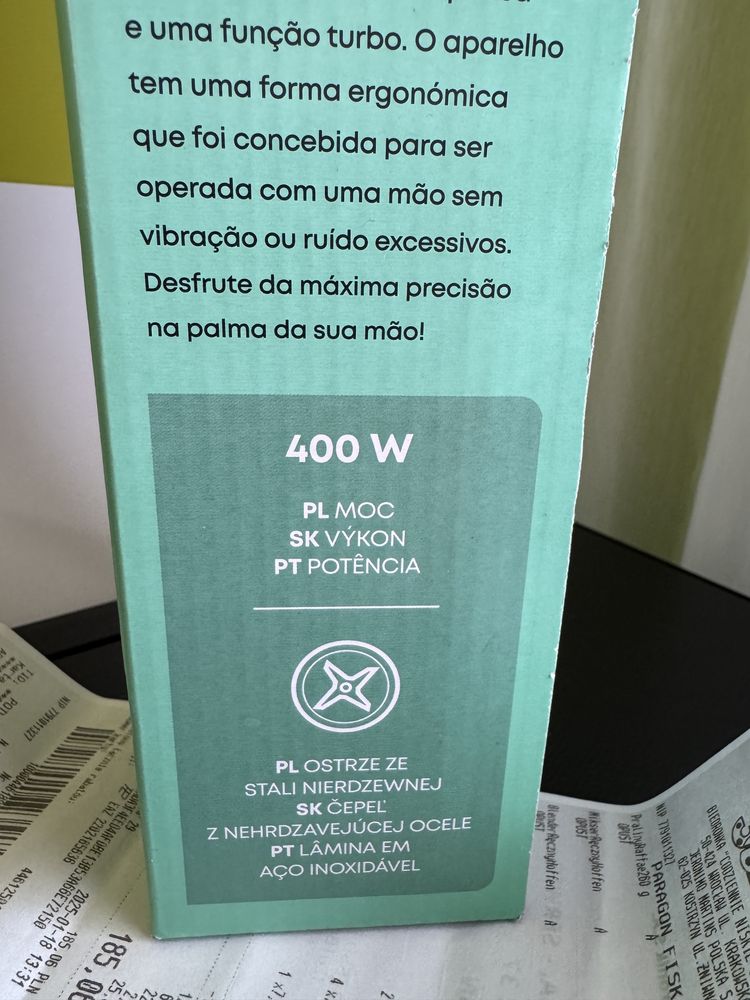 Blender ręczny 400 watt Hoffen (nowy, 3 lata gwar, paragon)