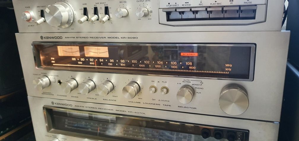 Amplituner KENWOOD KR 3090 plus kolumny YAMAHA