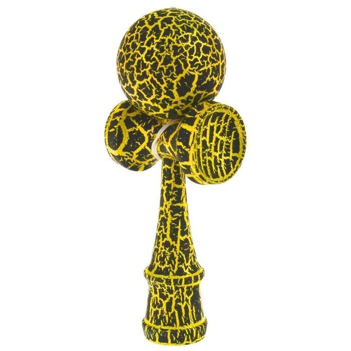 Kendama Drewniana Gra Zręcznościowa - żółta