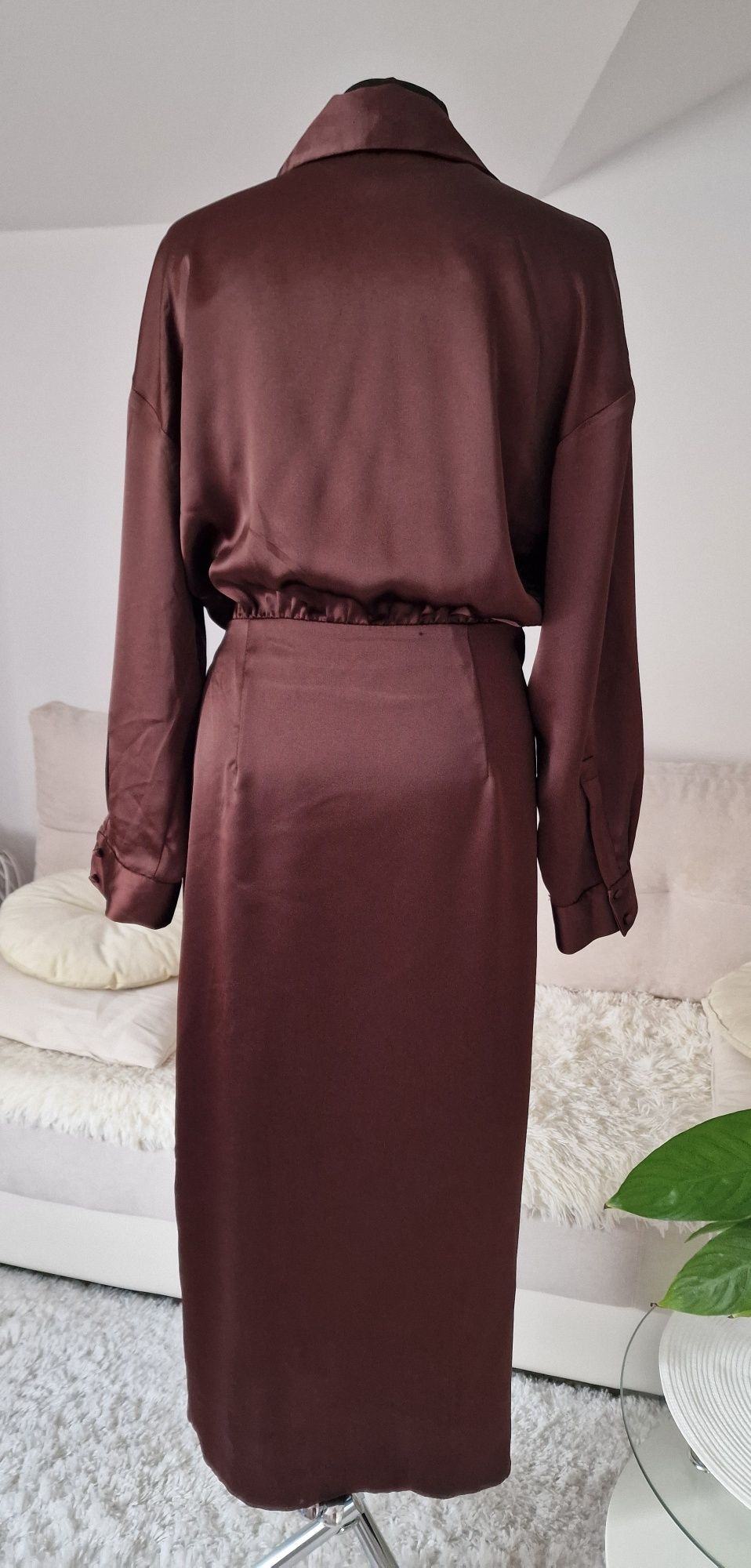Sukienka satynowa"Zara".