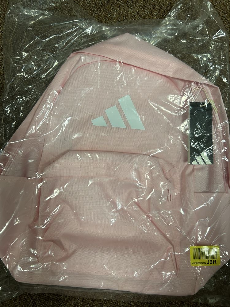 Plecak adidas dla dziewczynki lekki pojemny rozowy
