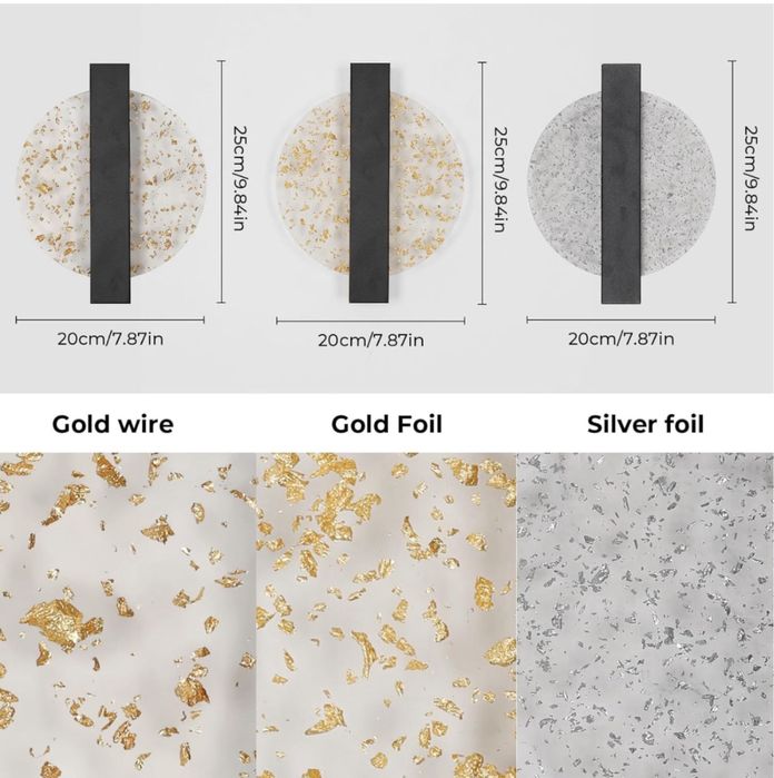 Kinkiet Lampa Ścienna Zestaw 2 Sztuki