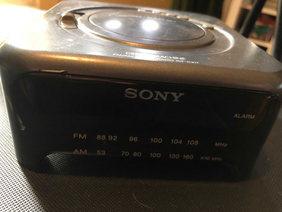 Rádio, despertador Sony dream machine, preto