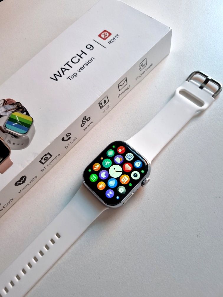 Smartwatch 9 top srebrny