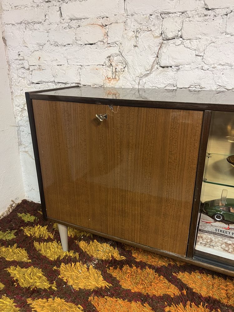 Barek biblioteczka witryna prl vintage retro