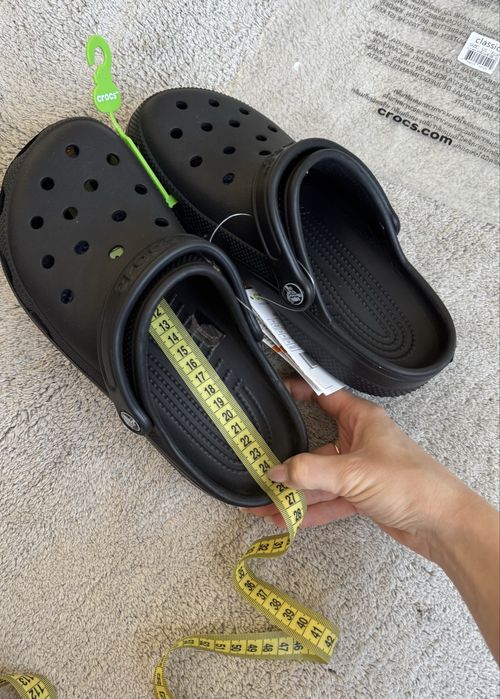 Крокси Crocs M6 W8 24,5 см шльопанці чорні 38 р