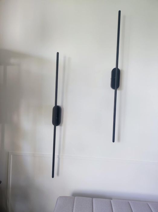 Kinkiet liniowy 2 sztuki Bagette 80 czarny 13W led 4000K nowoczesny el