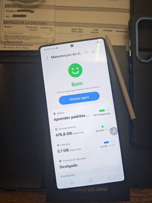 Samsung S25 Ultra 12GB/512GB Dual Sim Preto Titanium  Seminovo C/Garan