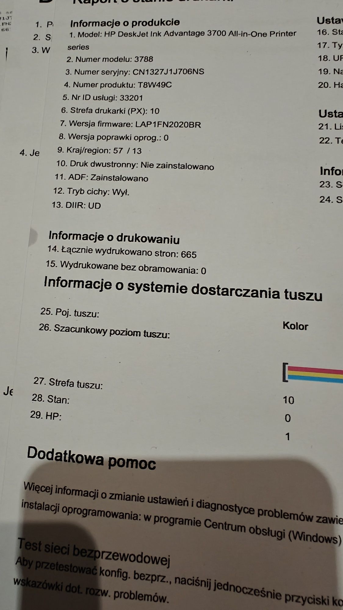 Drukarka HP Deskjet 3788 wifi