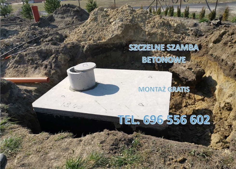 Szamba 4–12 m³, zbiorniki, kanały, piwnice – producent, atest
