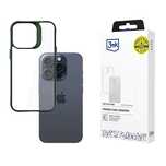 Etui 3mk Satin Armor Case+ Green na Apple iPhone 15 Pro - przezroczyst