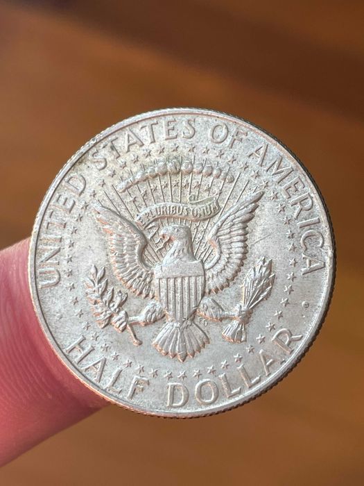 moeda prata 1967 EUA half dólar