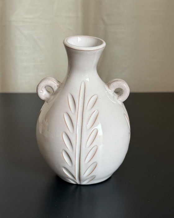 Ceramiczny wazonik z uchwytami Dekoracja ścienna na Kwiatek