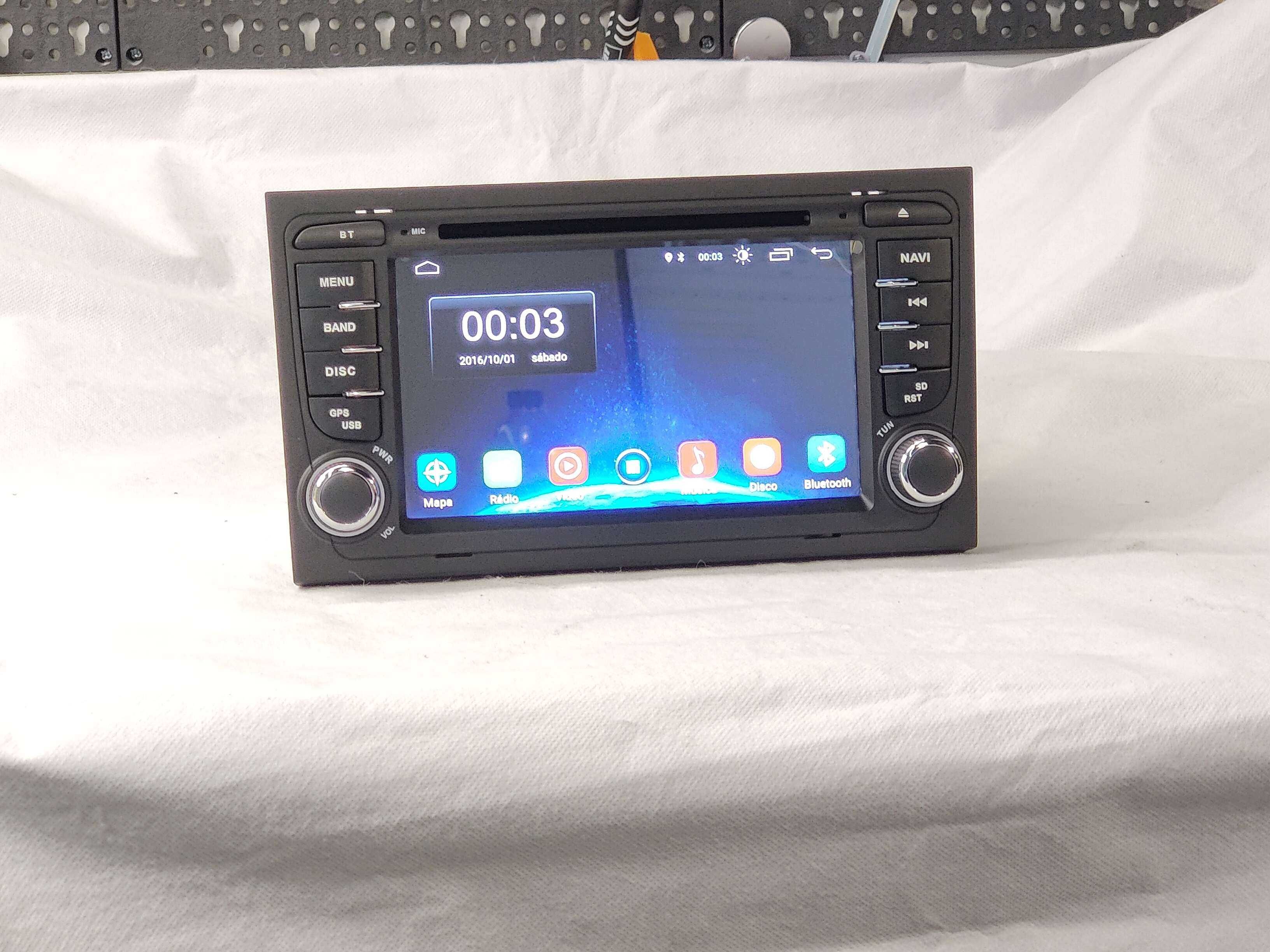 Radio 2 DIN Android Audi A4 - B6 B7 2GB RAM RDS DVD - Novo Garantia