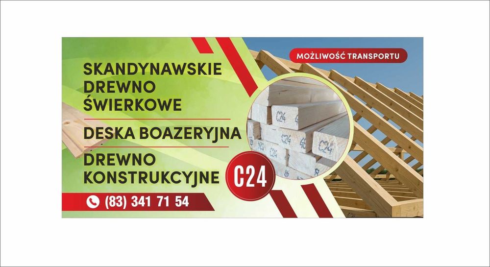 Deska elewacyjna świerkowa 19 x146mm/Boazeria