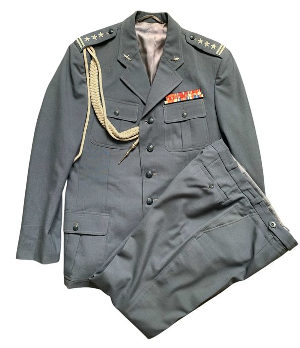 PRL: Mundur Letni Pułkownik Lotnictwa LWP. Duży Rozmiar