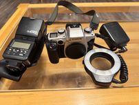 Canon EOS 50E ,  canon 540 ez, canon ml-3