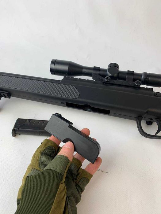 Металева дитяча снайперська гвинтівка Іграшкова реалістична та якісна