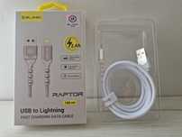 Blavec Kabel Raptor pleciony - Typ C na Lightning - PD 20W 2,4A 1 metr