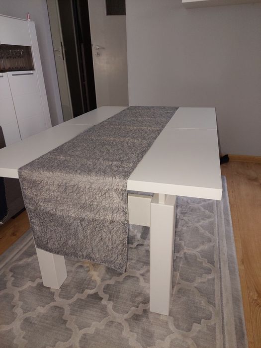 Bieznik/Serweta 35x 180 cm szary że srebrna nitka nowy home&you