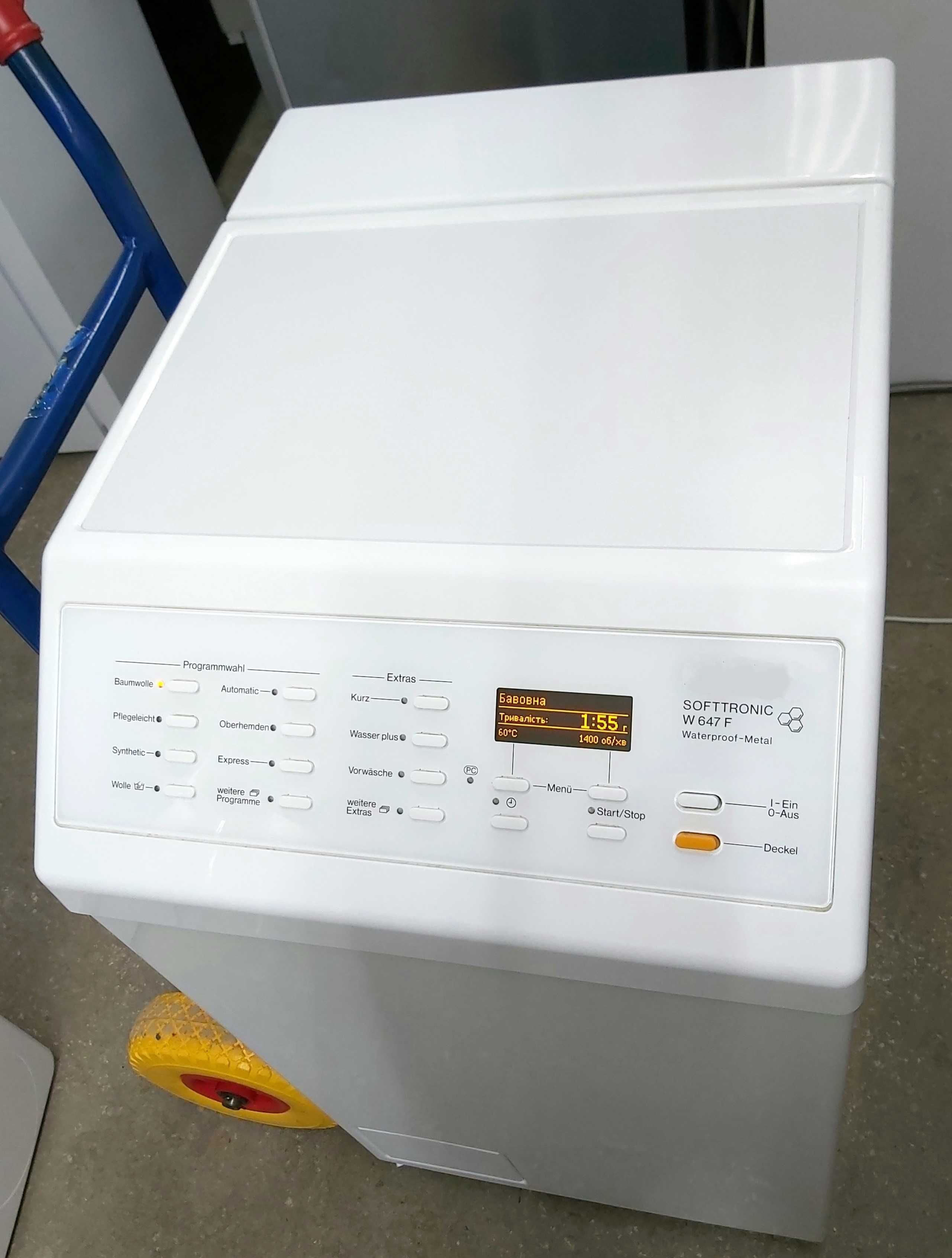 Вертикальная стиральная машина W 647 WPM б/у Siemens Bosch AEG