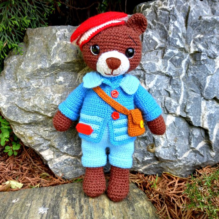 Miś misiek maskotka przytulanka hand made 25 cm