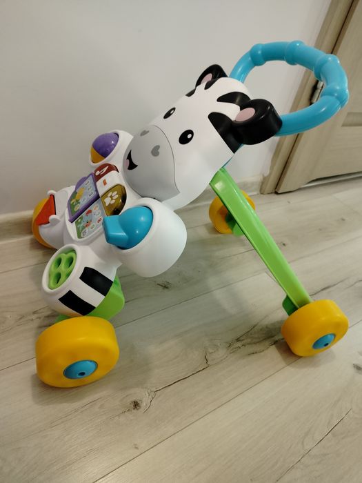 Pchacz chodzik zebra fisher Price