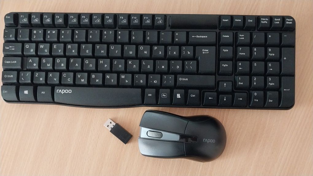 Бездротова клавіатура мишка комплект Rapoo