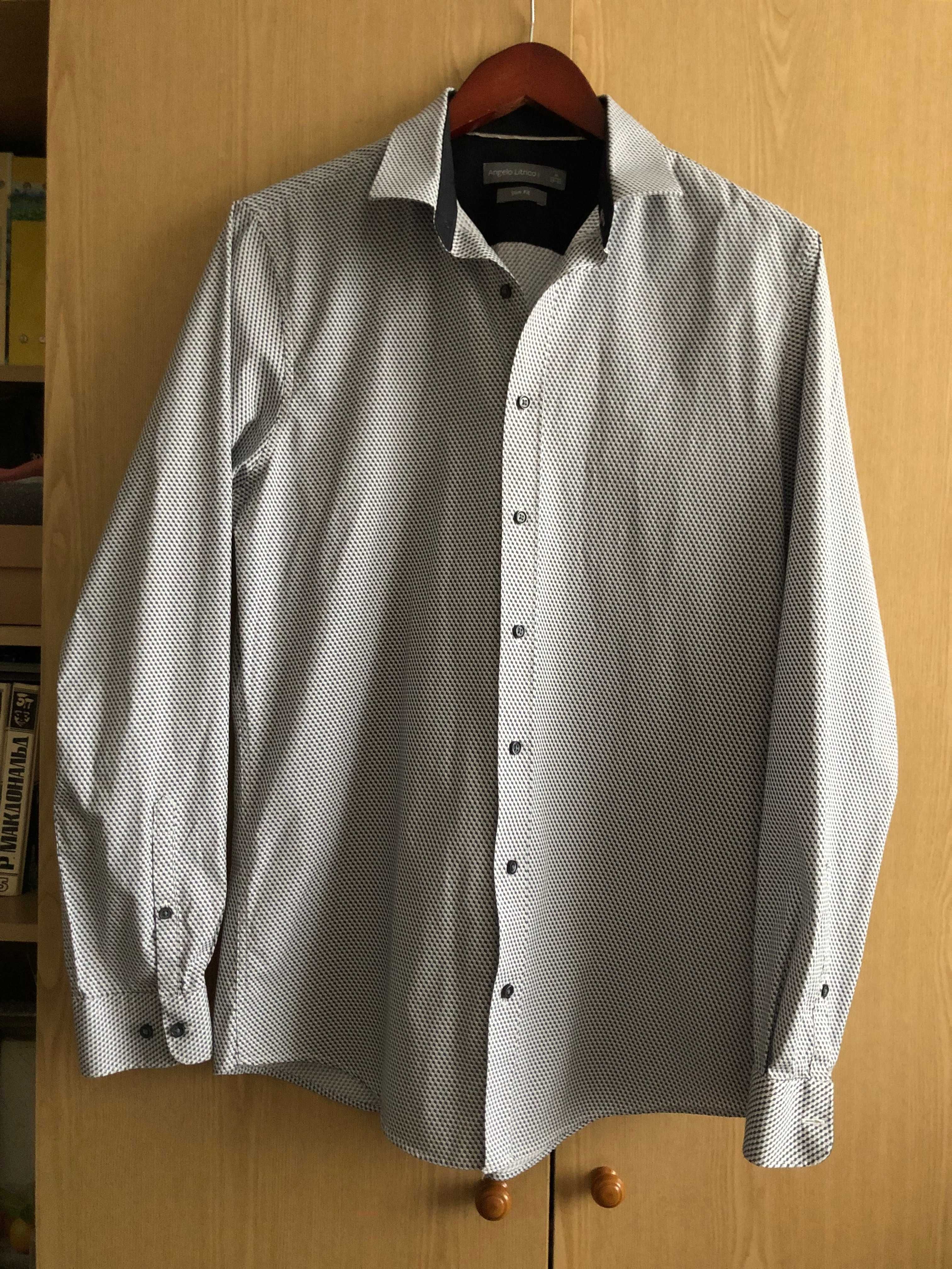 Рубашка чоловіча Angelo Litrico slim fit розмір М