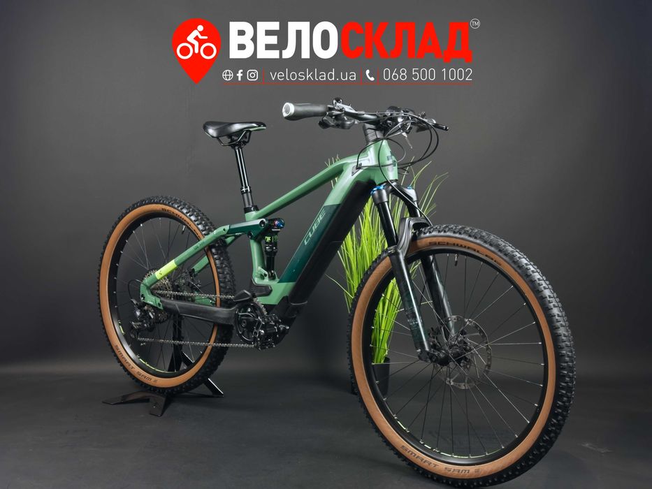 Вживаний електро двопідвіс 27,5»Cube STEREO HYBRID 120
RACE 625  2021