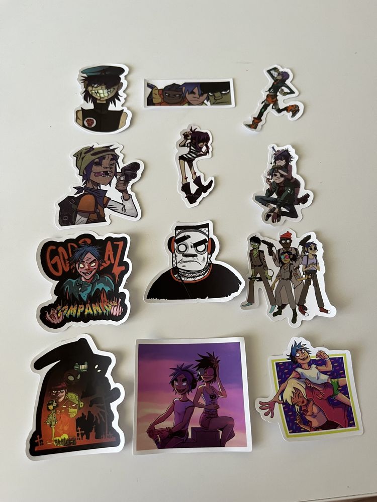 54 Stickers Gorillaz Banda