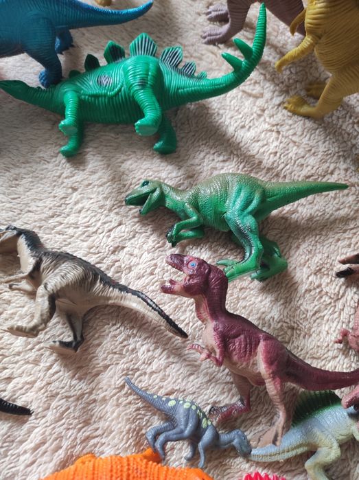 Машинки набір динозаври