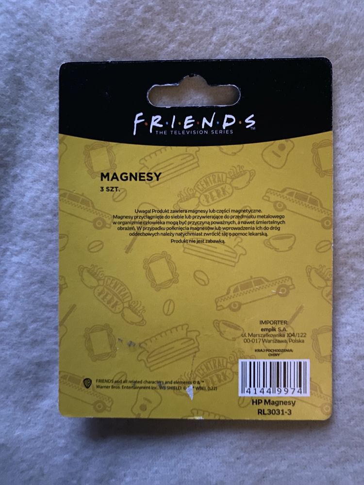 Nowe magnesy Friends Przyjaciele