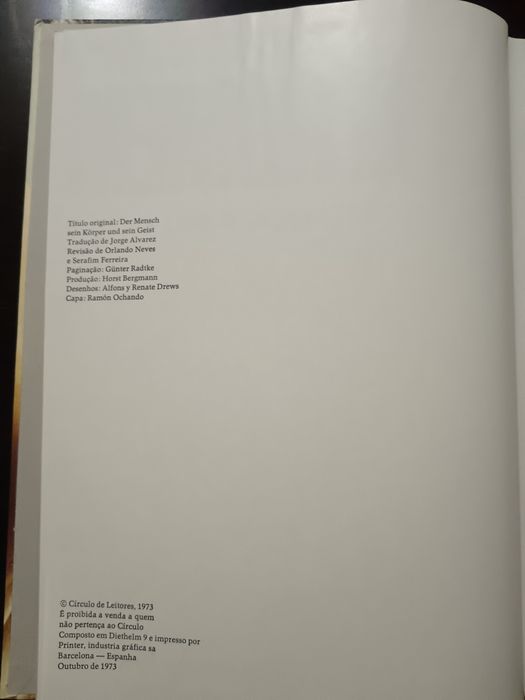 Livro O Homem
Seu corpo e seu espírito