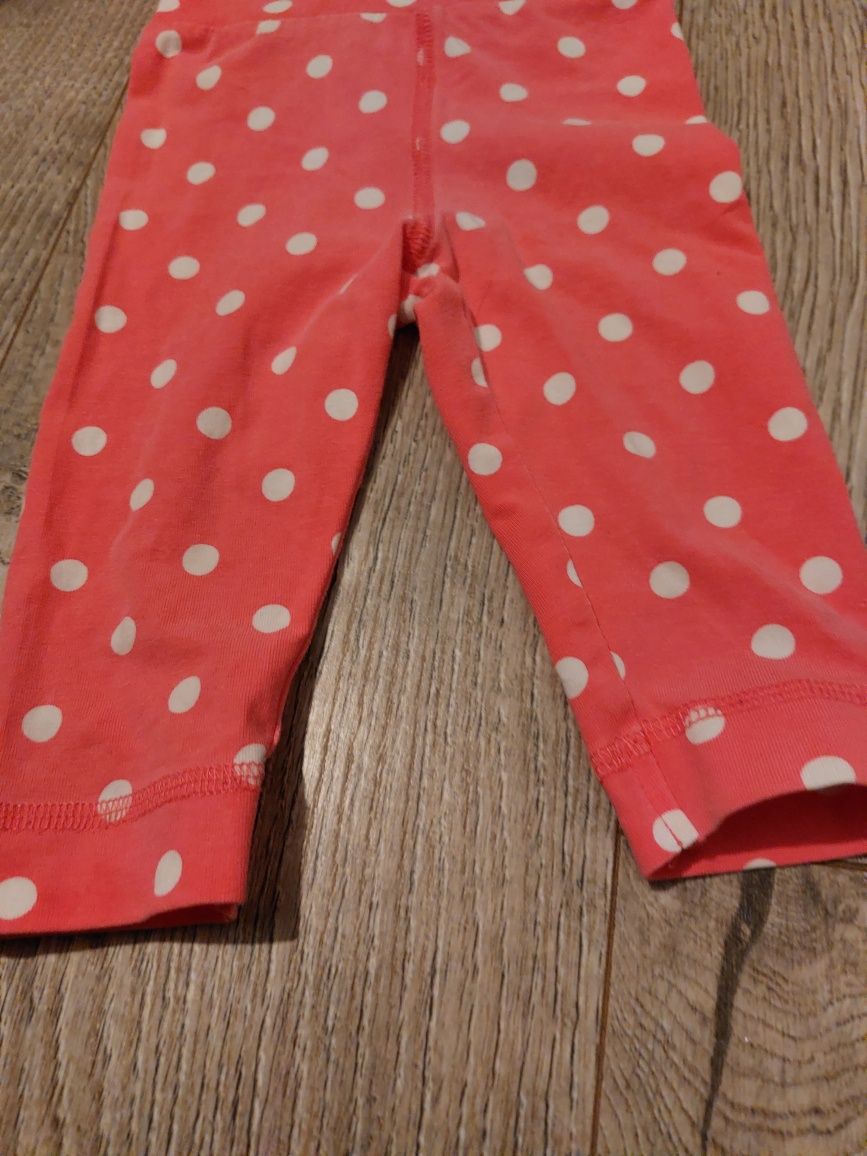 Niemowlece legginsy czapeczka H&M 68