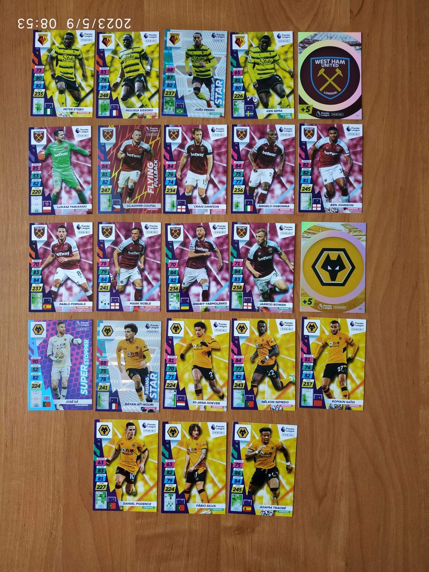 Panini Premier League Plus AXL 2022 album plus 190 kart (2 Limited