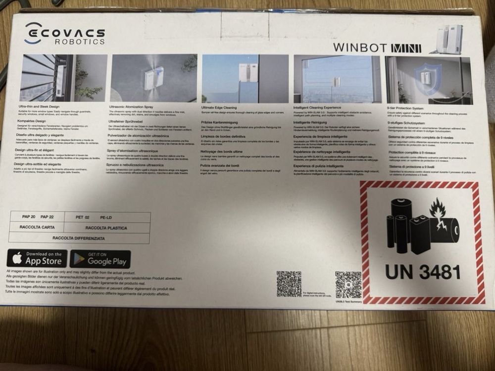 NOWE!!Robot do mycia okien ECOVACS Winbot Mini Szary